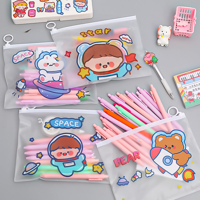 Wholesale Astronaut Zipper PVC Document Bag